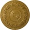 Ekena Millwork Rose Ceiling Medallion (Fits Canopies up to 13 1/2"), Hnd-Painted Pharaohs Gold, 33 7/8"OD x 2 3/8"P CM33ROPGS - alternate 1